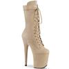 Pleaser - FLAMINGO1050FS Plateau Laarzen, Paaldans schoenen - Paaldans schoenen - Beige Product image